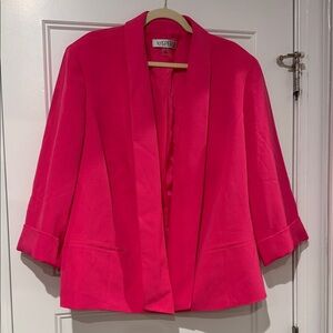 Kasper Bold 3/4 sleeve Fuchsia Blazer